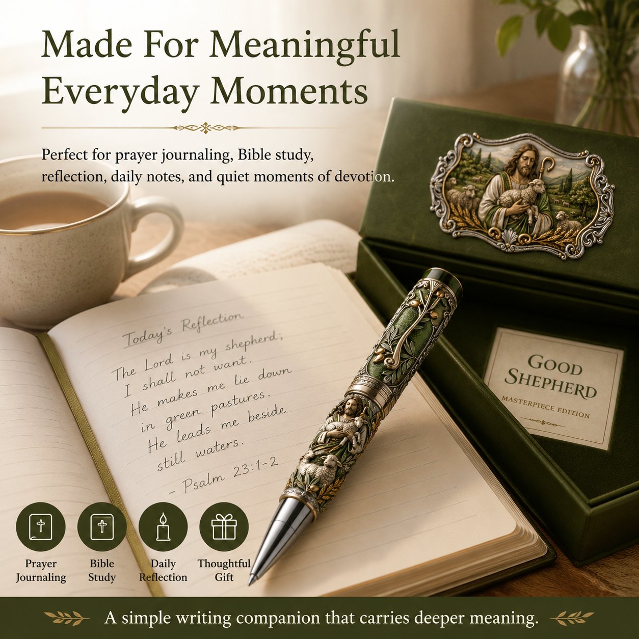 🔥🔥LAST DAY 49% OFF – ✝️ Sacred Legacy Faith-Inspired Keepsake Pen Collection | 6 Devotional Designs for Prayer Journaling, Bible Study & Meaningful Christian Gifts 🖊️✨
