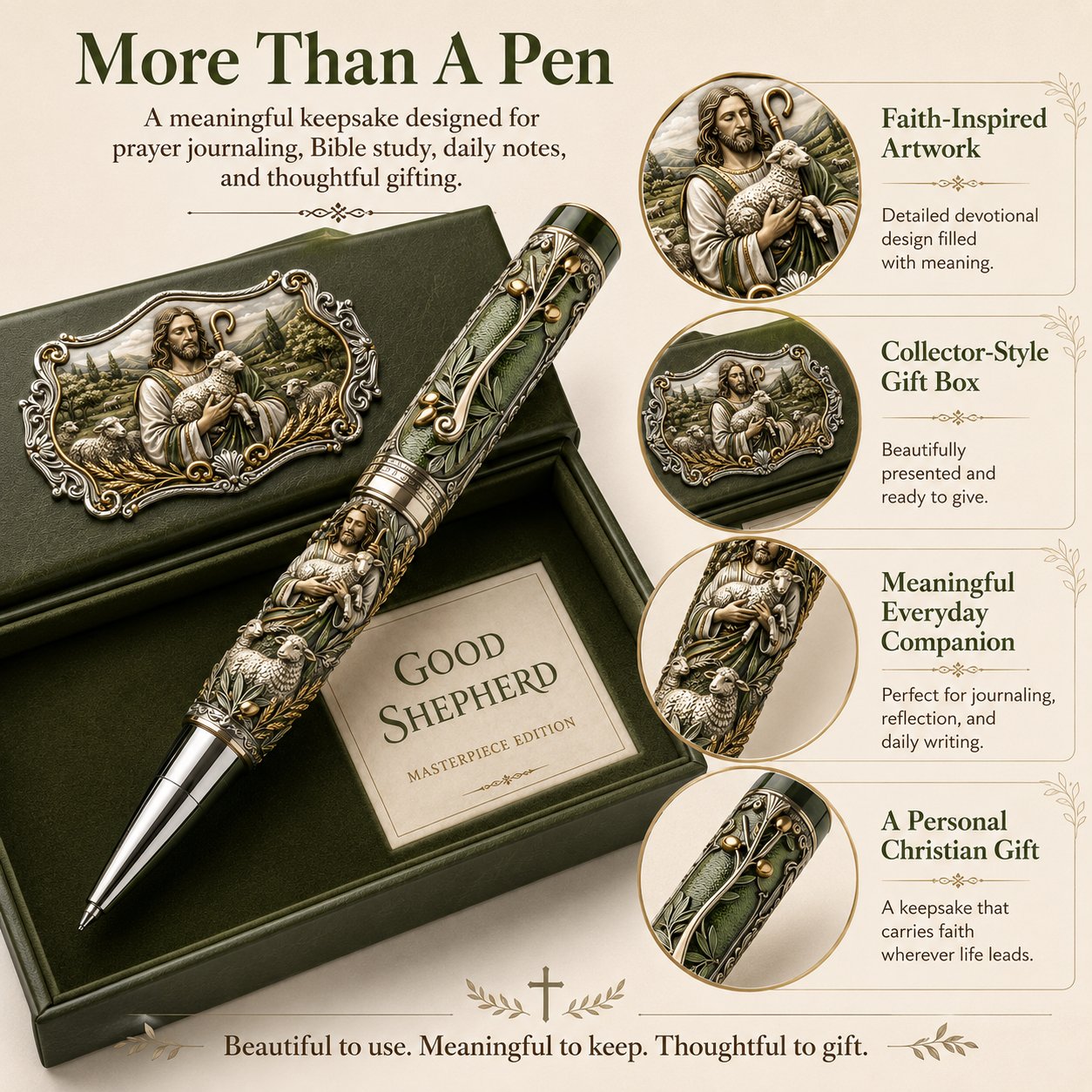 🔥🔥LAST DAY 49% OFF – ✝️ Sacred Legacy Faith-Inspired Keepsake Pen Collection | 6 Devotional Designs for Prayer Journaling, Bible Study & Meaningful Christian Gifts 🖊️✨