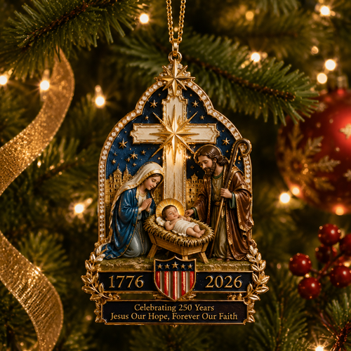 🔥🔥Nativity scene Christmas tree ornament