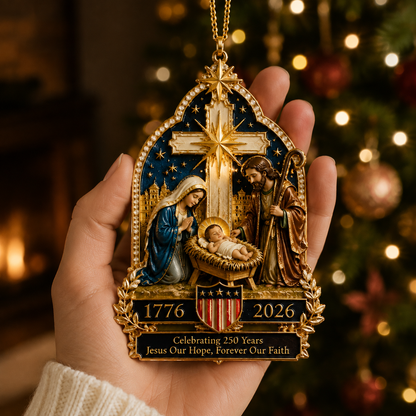 🔥Nativity scene Christmas tree ornament