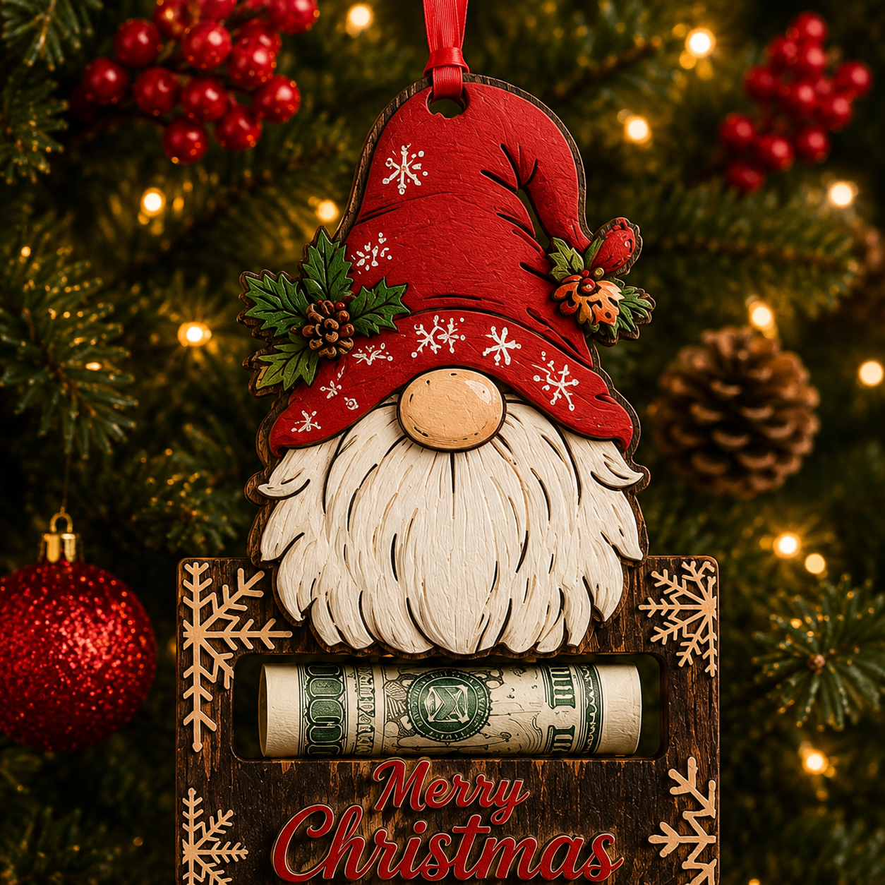 🎅🎅 2026 Christmas Gift 50% Off--Christmas Cash Gift Ornament | Money Holder Tree Decoration 10 Styles