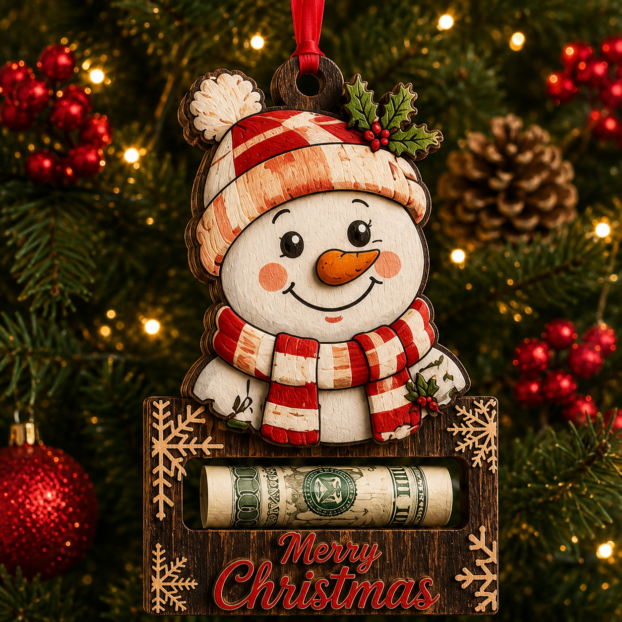 🎅 2026 Christmas Gift 50% Off--Christmas Cash Gift Ornament | Money Holder Tree Decoration 10 Styles