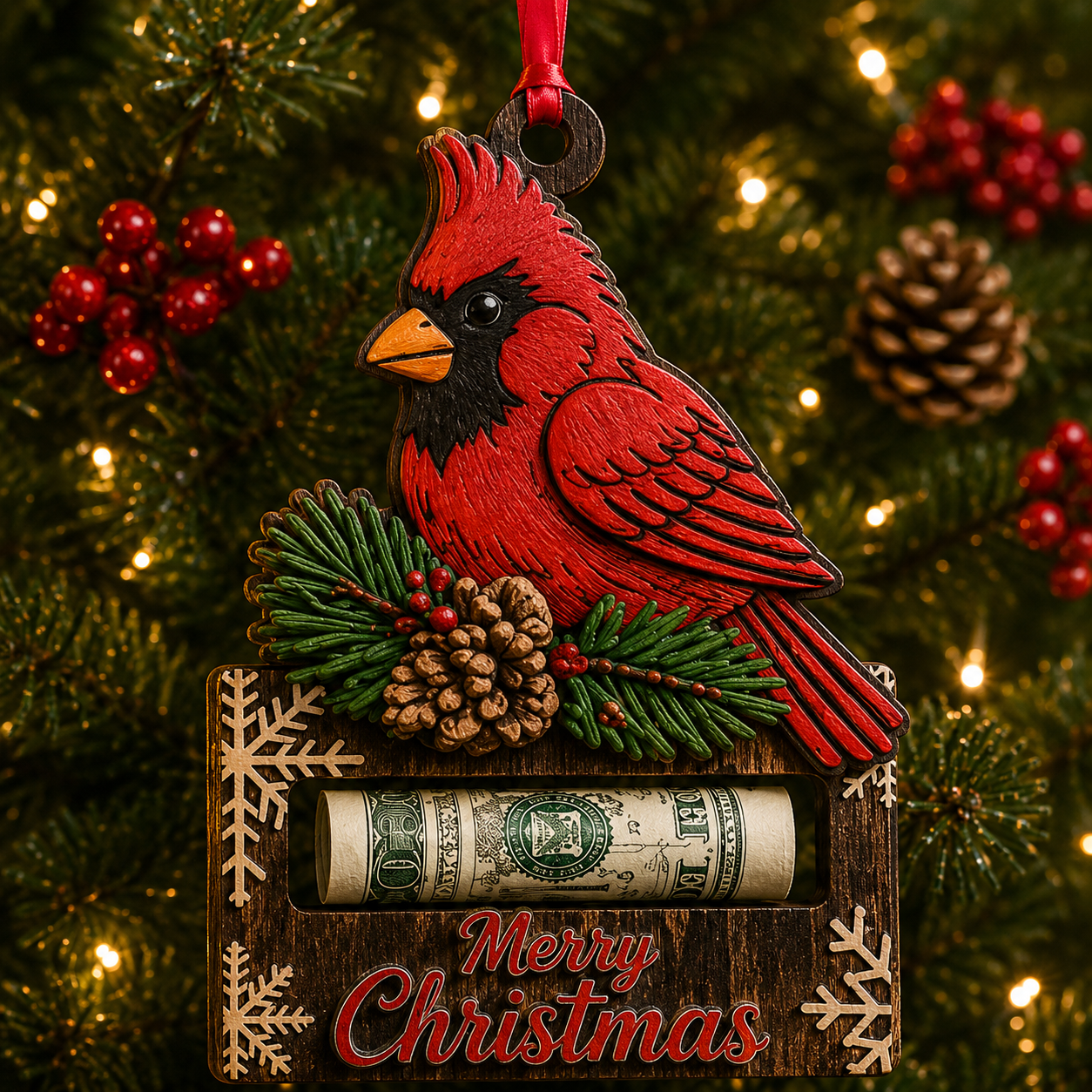 🎅🎅 2026 Christmas Gift 50% Off--Christmas Cash Gift Ornament | Money Holder Tree Decoration 10 Styles