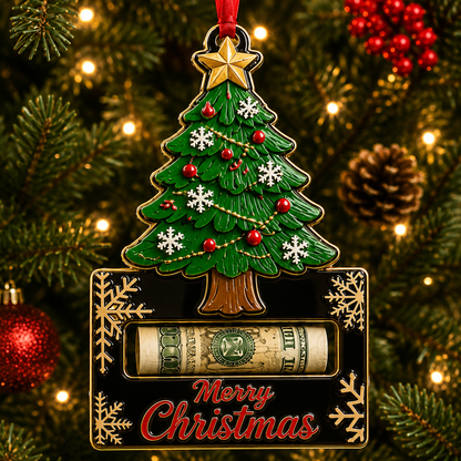 🎅 2026 Christmas Gift 50% Off--Christmas Cash Gift Ornament | Money Holder Tree Decoration 10 Styles