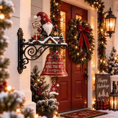 🎅 🎅2026 Christmas Gift 50% Off--🎅🎅 Santa, Ring the Bell! Iron Christmas Door Bell — Vintage Holiday Porch & Entryway Decor