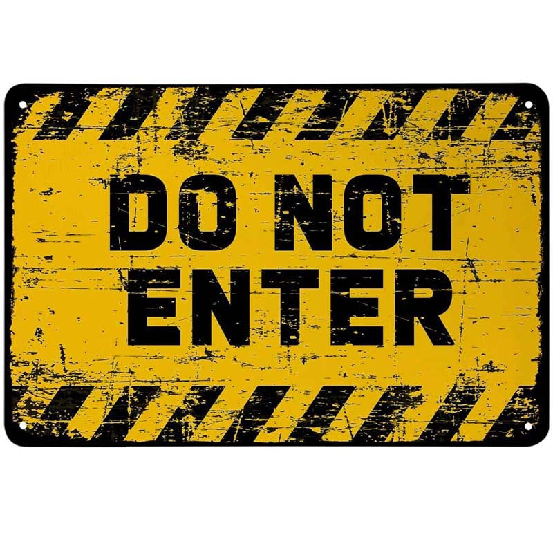 🔥Metal No Trespassing Signs Private Property Funny