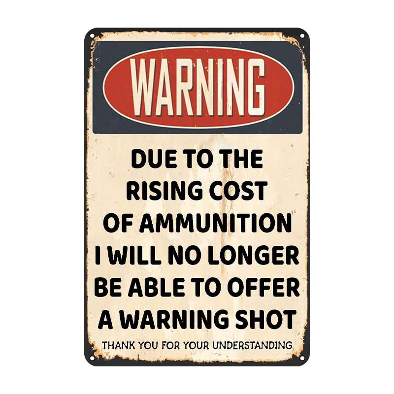 🔥Metal No Trespassing Signs Private Property Funny
