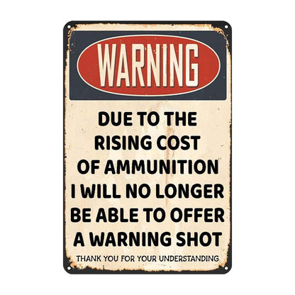 🔥Metal No Trespassing Signs Private Property Funny