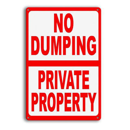 🔥Metal No Trespassing Signs Private Property Funny