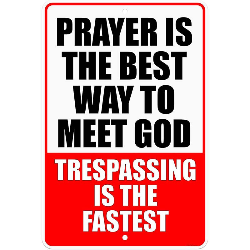 🔥Metal No Trespassing Signs Private Property Funny