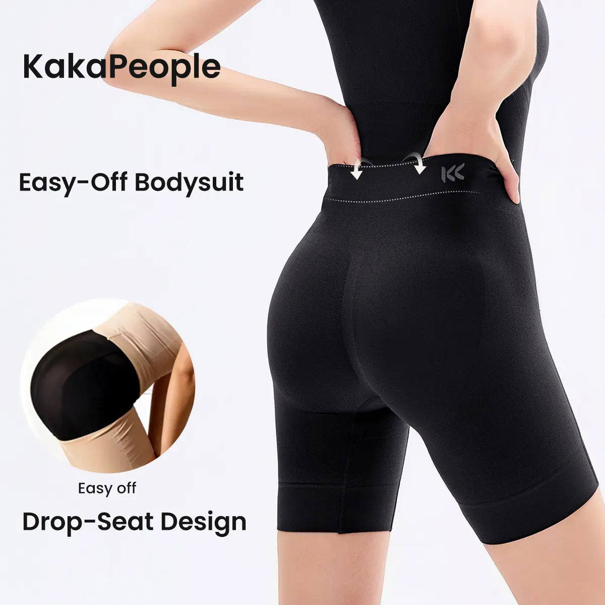 🧘Tummy Control Butt Lifter Faja Bodysuit, Back Support Scrunch Back Open Design