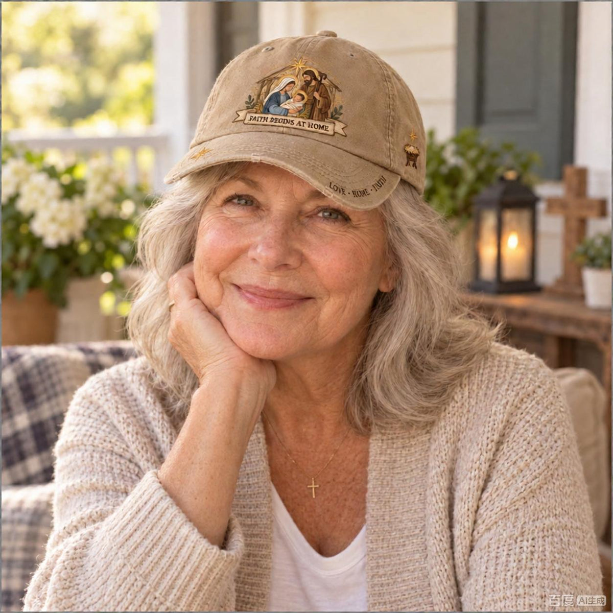 ✝️ Holy Family Faith Begins At Home Baseball Cap