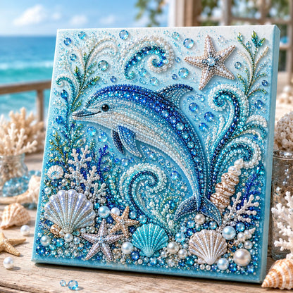 🌊🌊🔥 Last Day 50% OFF - 🌊✨ Ocean Theme Pearl Art DIY Kit – Relaxing DIY Craft to Create Stunning Coastal Artwork