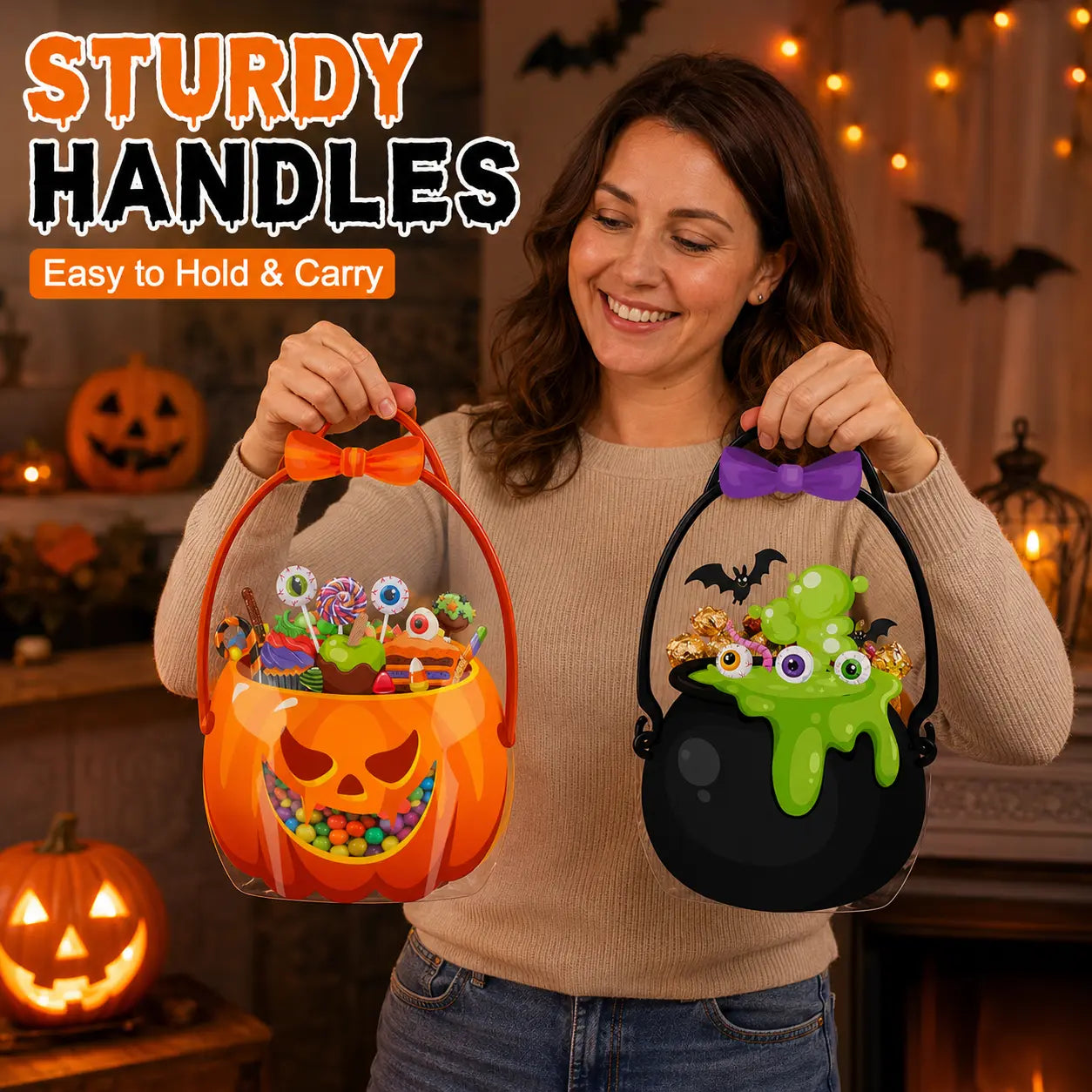 Halloween Goodie Bags for Kids - Trick or Treat Candy & Gift Bags