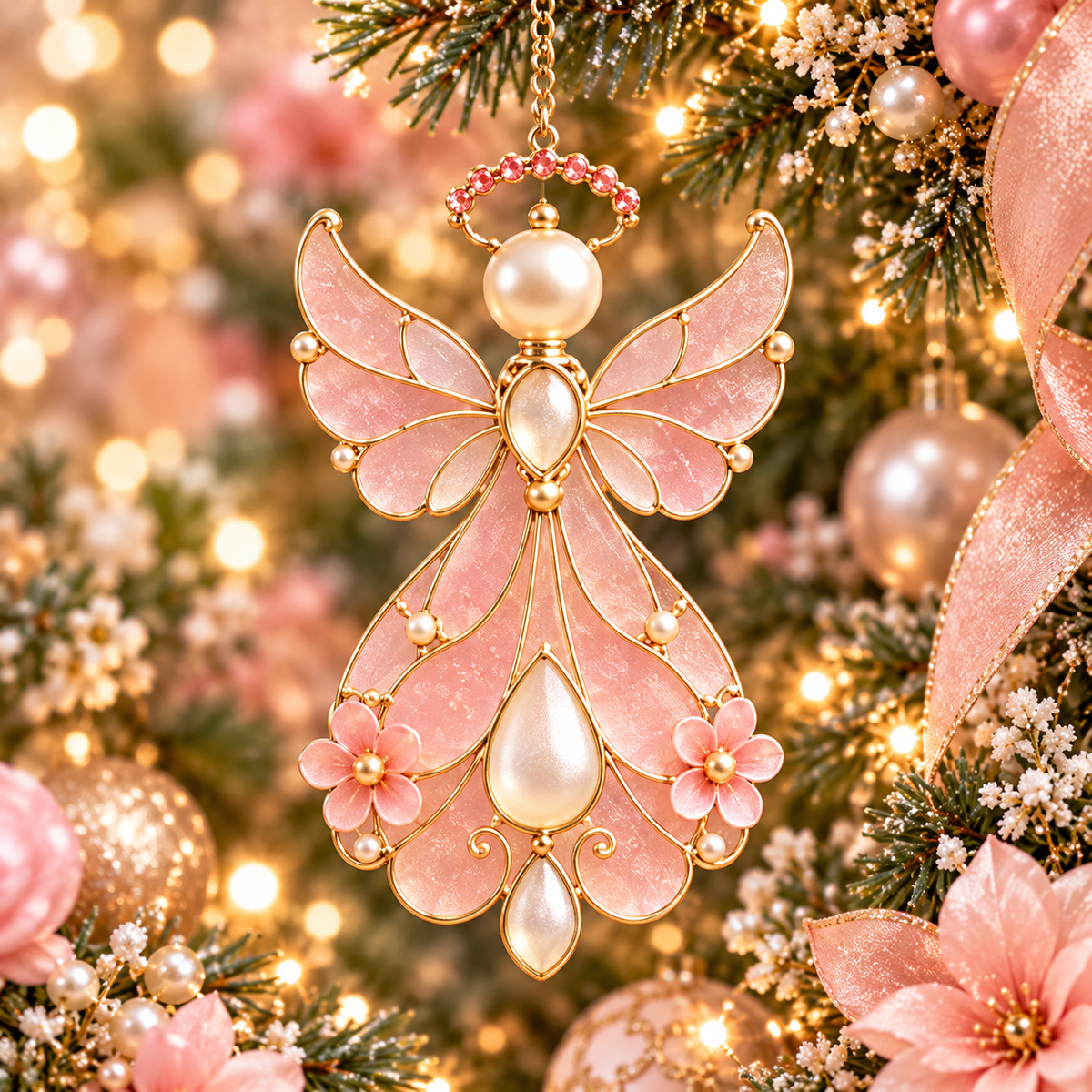 🔥LAST DAY 50% OFF🔥 - 12-Month Birthstone Angel Ornament Collection – Stained Glass Christmas Tree Decorations & Meaningful Keepsake Gifts