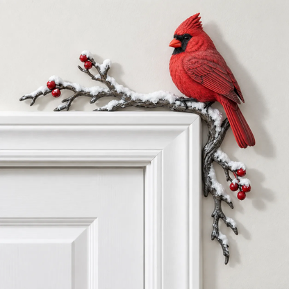 ✨Cardinal Winter Door Topper