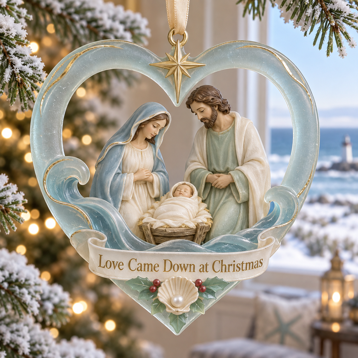 🎅2026 Christmas Gift 50% Off--Coastal Holy Night: The Birth of Love | Nativity by the Sea