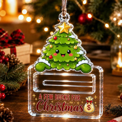 🔥Last Day 50% OFF - 🎄A Few Bucks For Christmas Crystal Acrylic Money Holder Ornament