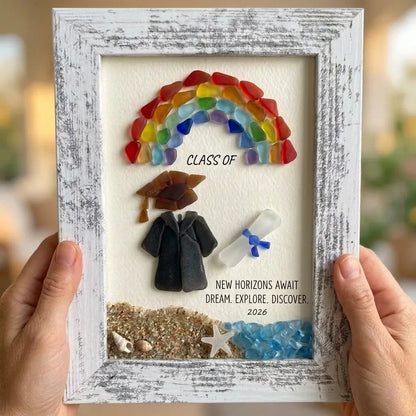 🌊Sea Glass Graduation Art Class of 2026 Keepsake Gift🎓🎁