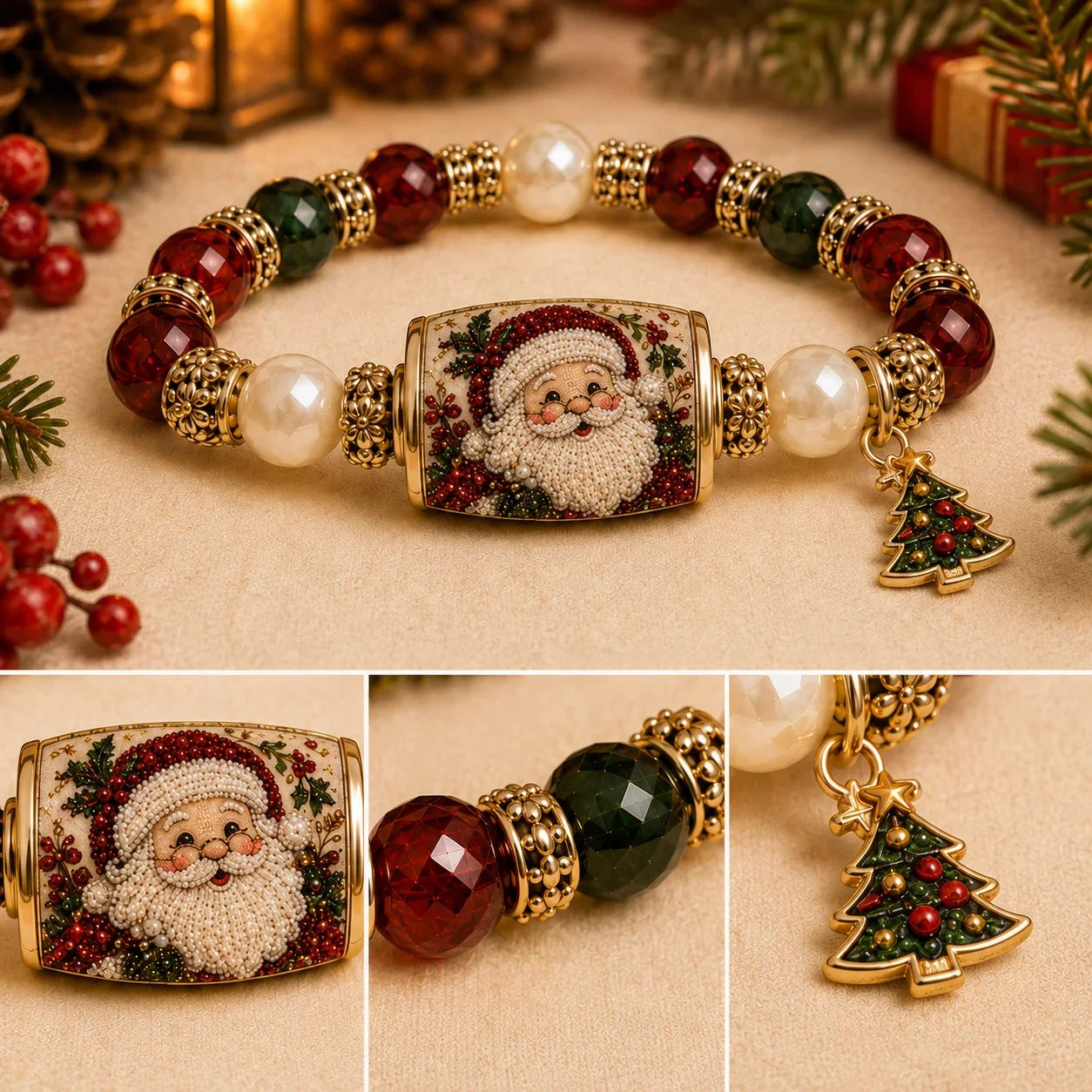 💥🎄 Last Day 49% OFF – 🎄 Christmas Magic Collection Bracelet — Limited Edition