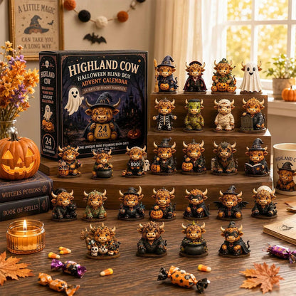 🎅 2026 Christmas Gift 50% Off--🐮2026 Highland Cow Halloween Countdown Calendar