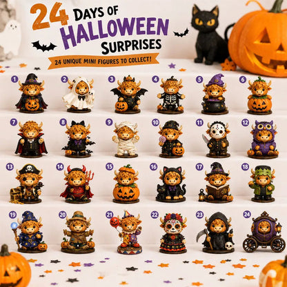 🎅 2026 Christmas Gift 50% Off--🐮2026 Highland Cow Halloween Countdown Calendar