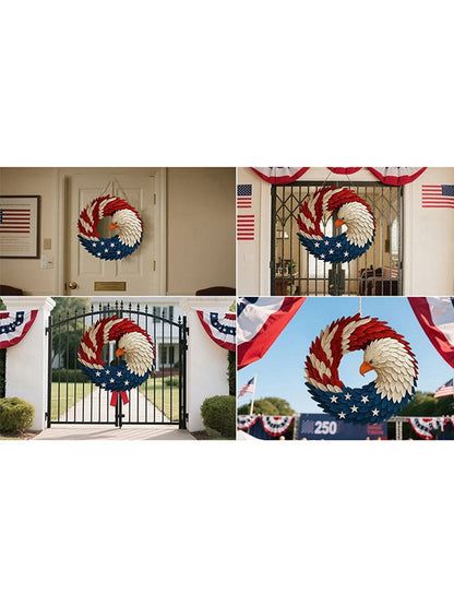 Honor 250 Years Of American Sacrifice And Freedom—Glosritystore Brave Wings Wreath For Your Door