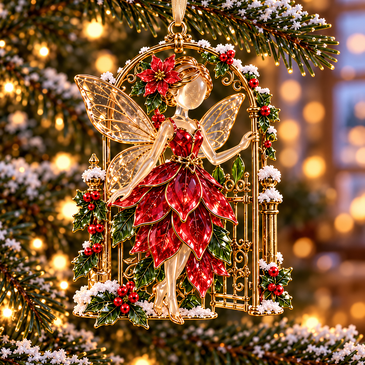 ⏳ Last Day 50% OFF - Winter Garden Fairies – 6 Enchanting Christmas Ornament Designs
