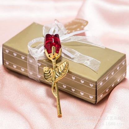 💖Eternal Love Metal Crystal Rose Timeless Gift for Valentine's Day, Mother's Day, Birthdays, and Anniversaries Water-Resistant