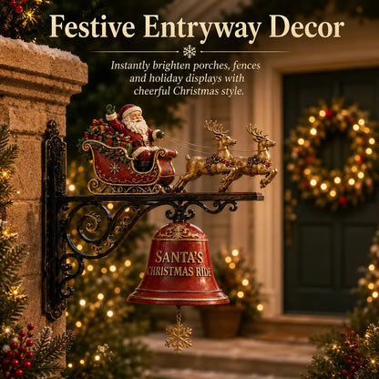 🎅 🎅2026 Christmas Gift 50% Off--🎅 Santa Sleigh with Reindeer & Bell | 3D Christmas Outdoor Decoration