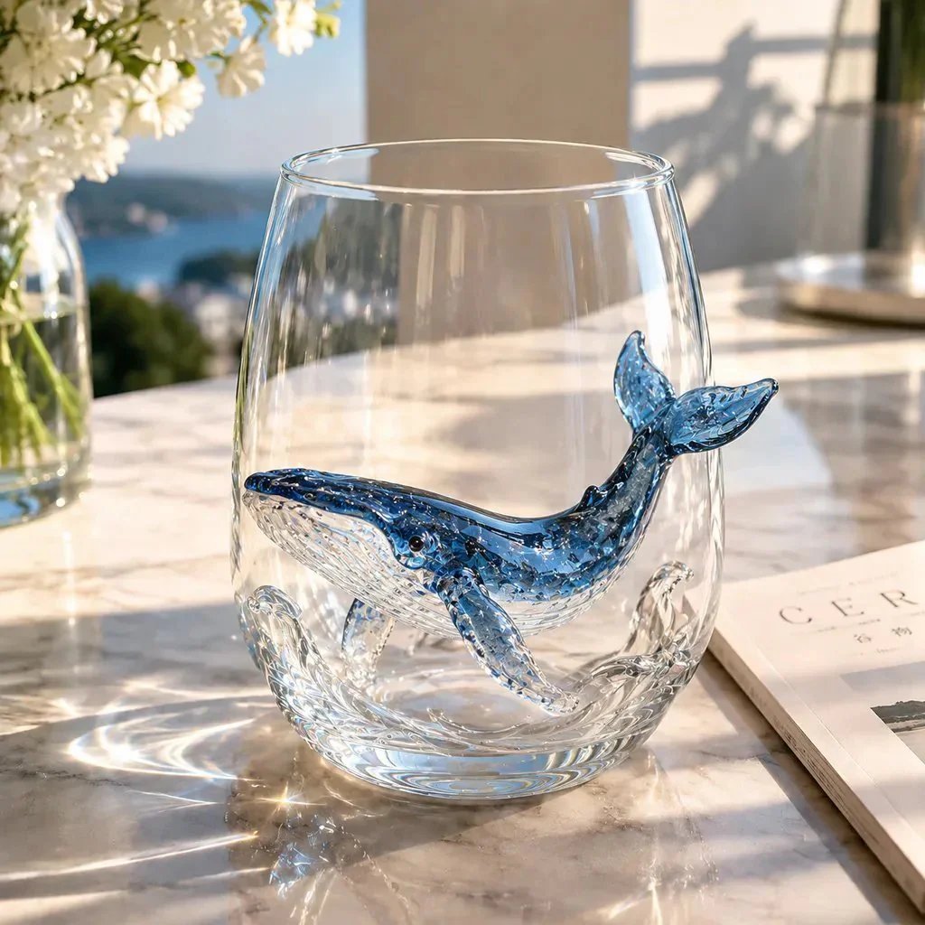 🎁🎁The Perfect Beach House Gift 🌊3D Ocean Animal Artisan Glassware Collection