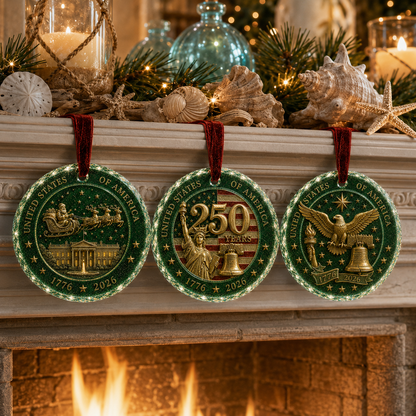 🎅 🎅 2026 Christmas Gift 50% Off--Celebrate 250 Years of America 🇺🇸 | 2026 250th Anniversary Christmas Ornament – A Meaningful Patriotic Keepsake & Holiday Gift
