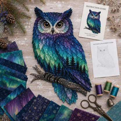 ⏳🌌🌌Last Day 50% OFF - 🐺Northern Lights Wildlife DIY Patchwork Kit