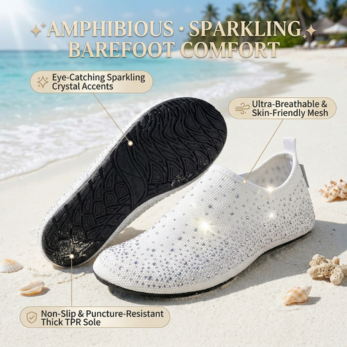 🎁 LAST DAY: 59% OFF! 🔥 Women's Barefoot Aqua Socks: All-in-One for Beach, Swim, Yoga & Home