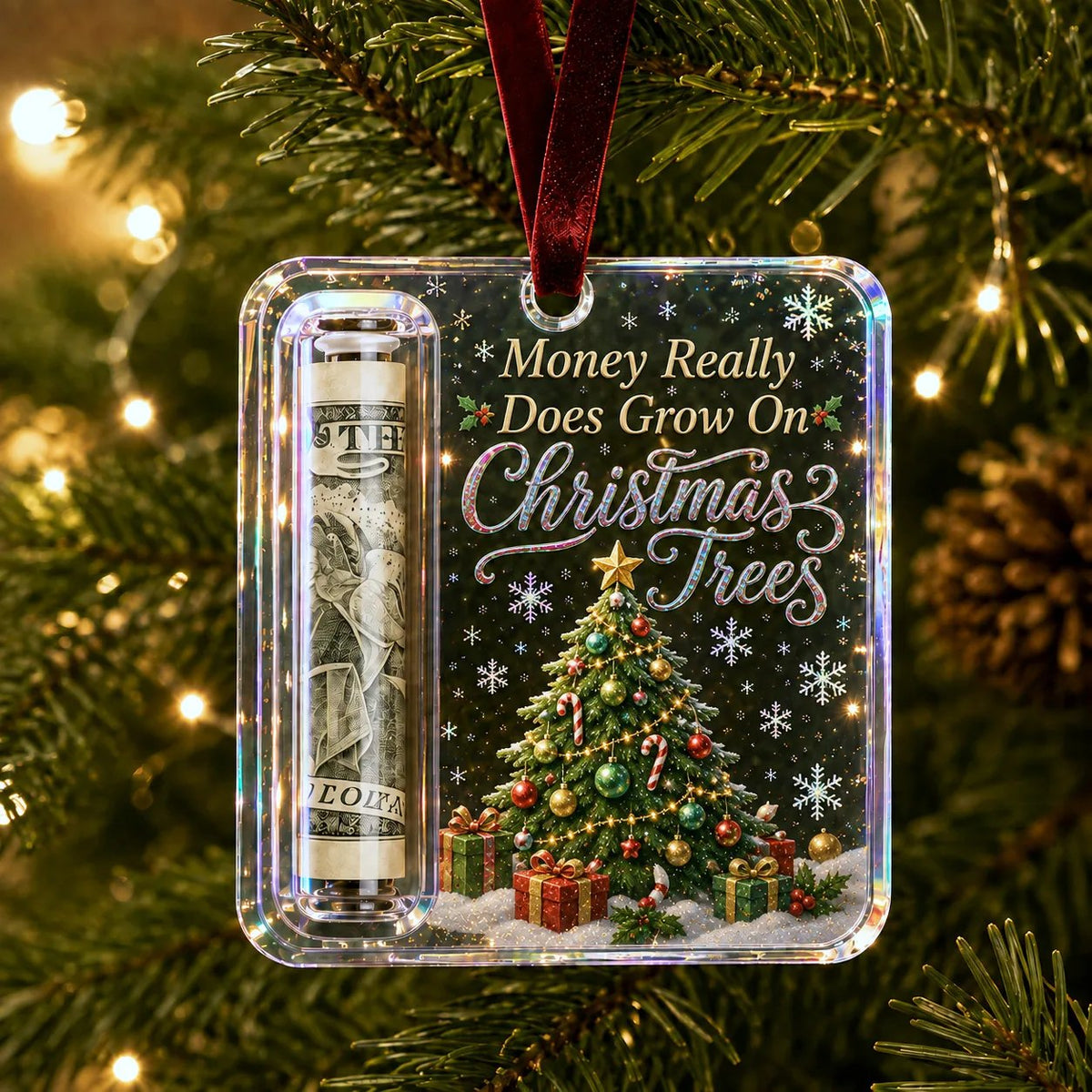 🔥Last Day 60% OFF - ✨🎄Christmas Cash Gift Holder Ornament