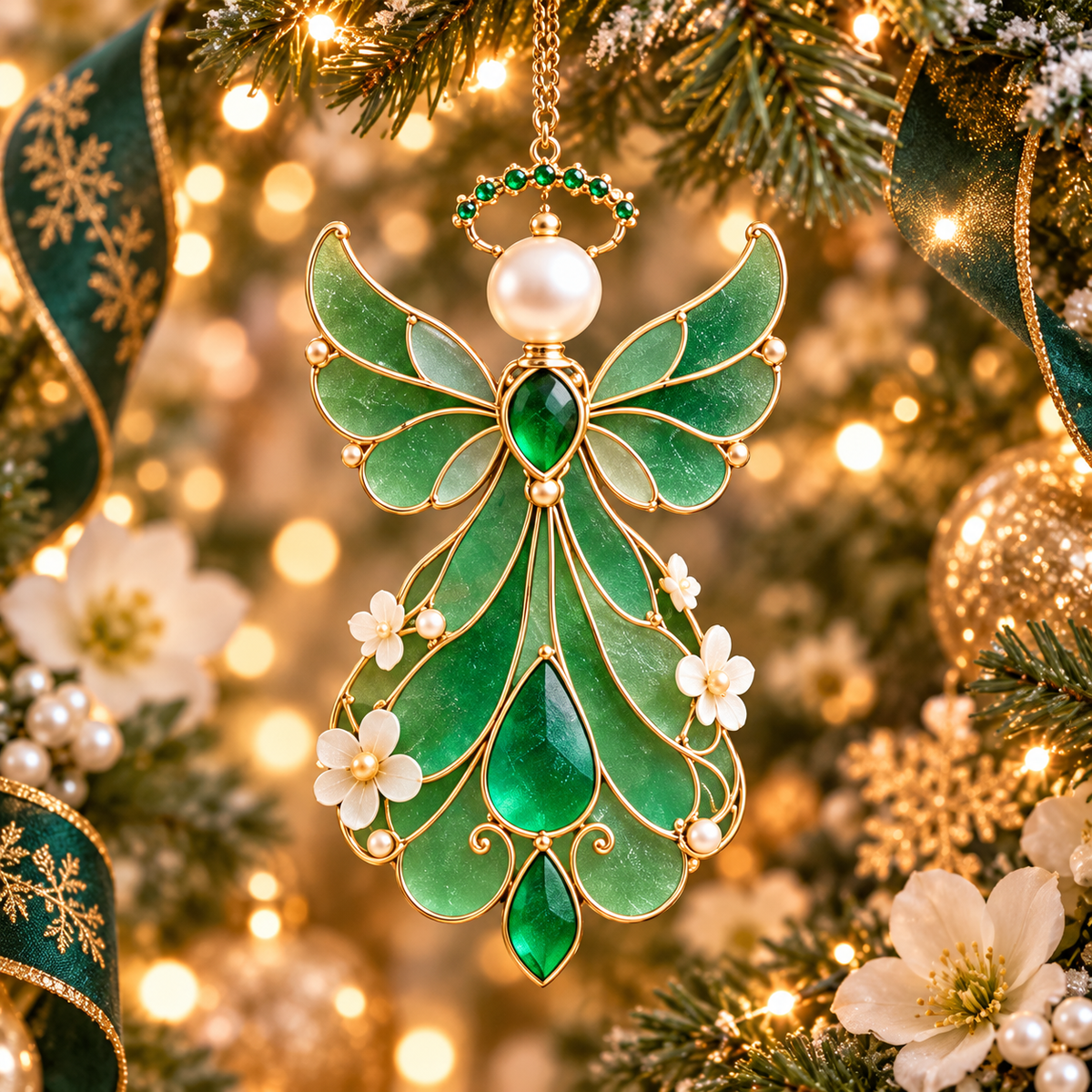 🔥LAST DAY 50% OFF🔥 - 12-Month Birthstone Angel Ornament Collection – Stained Glass Christmas Tree Decorations & Meaningful Keepsake Gifts