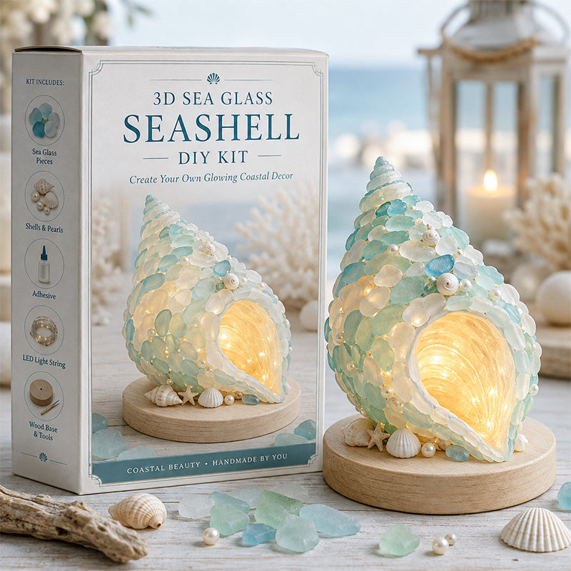 🌊🌊✨ DIY 3D Sea Glass Art Kit – Coastal & Christmas Collection