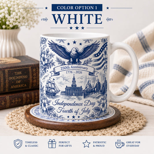 ☕Patriotic Semiquincentennial 1776-2026 Mug - 250 Years Anniversary Accent Mug