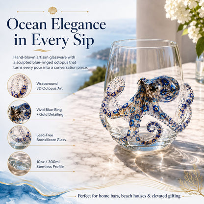 🎁The Perfect Beach House Gift 🌊3D Ocean Animal Artisan Glassware Collection