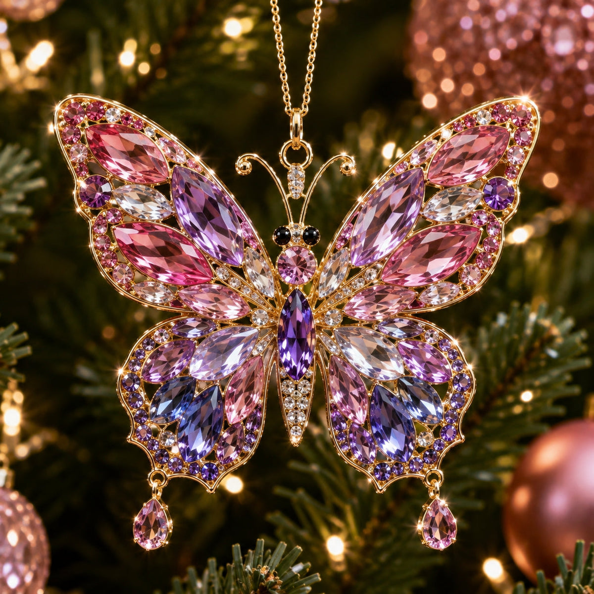 🎅🎅 2026 Christmas Gift 50% Off--⏳ Last Day 49% OFF – 💎 Luxury Crystal Christmas Ornaments | Sparkling Gemstone Peacock, Butterfly & Bird Tree Decorations for Elegant Holiday Décor 🎄✨