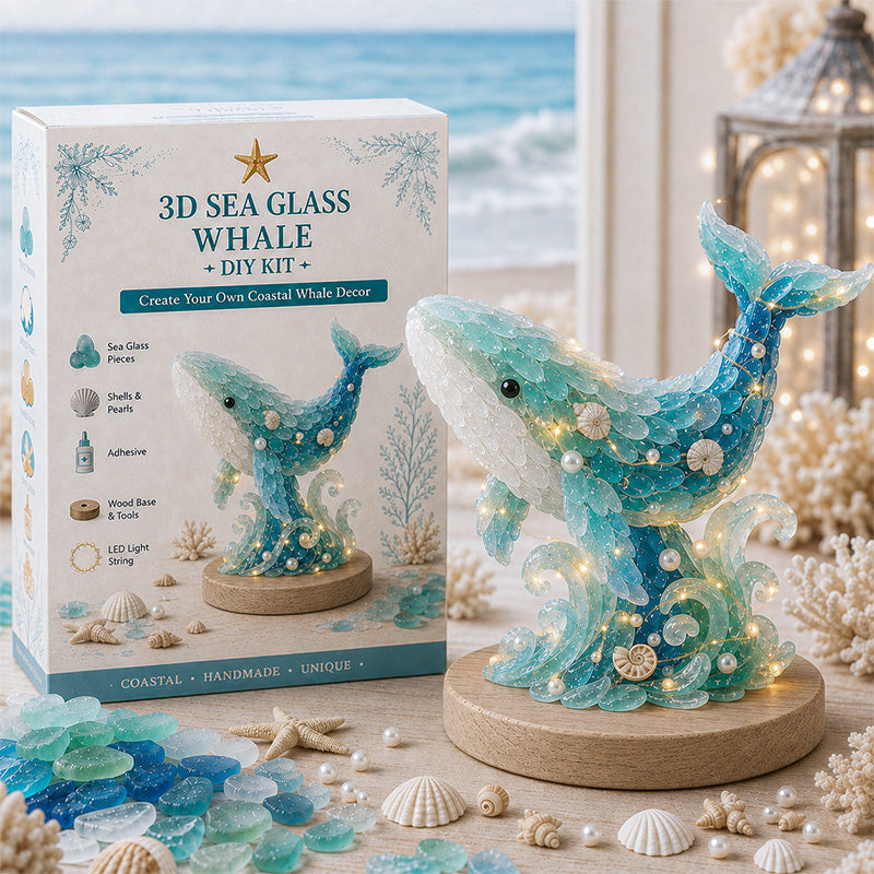 🌊🌊✨ DIY 3D Sea Glass Art Kit – Coastal & Christmas Collection