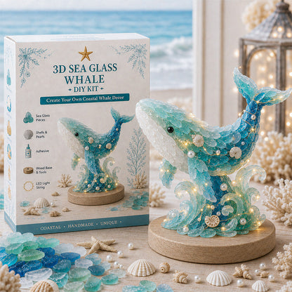🌊🌊✨ DIY 3D Sea Glass Art Kit – Coastal & Christmas Collection