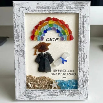 🌊Sea Glass Graduation Art Class of 2026 Keepsake Gift🎓🎁