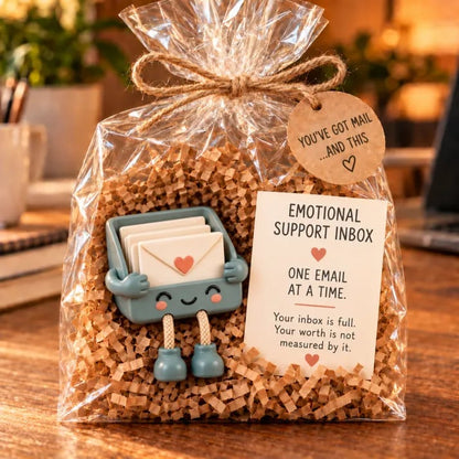 💖💖💖 Emotional Support Desk Companions 🎁 Funny Coworker Gift with Encouraging Message Card