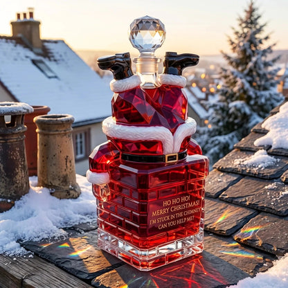 🎅 2026 Christmas Gift 50% Off--💥 Pre-order: 49% Off – Santa Stuck in the Chimney Whiskey Bottle