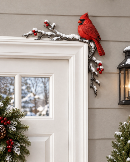 ✨Cardinal Winter Door Topper