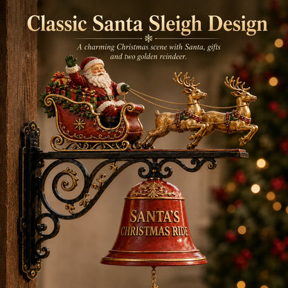 🎅 2026 Christmas Gift 50% Off--🎅 Santa Sleigh with Reindeer & Bell | 3D Christmas Outdoor Decoration