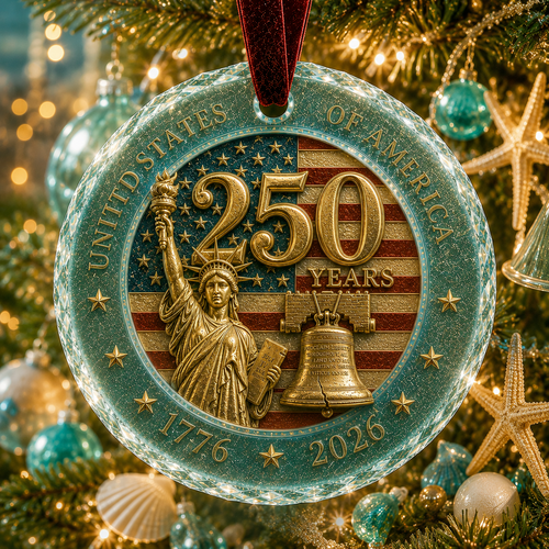 🎅 2026 Christmas Gift 50% Off--Celebrate 250 Years of America 🇺🇸 | 2026 250th Anniversary Christmas Ornament – A Meaningful Patriotic Keepsake & Holiday Gift