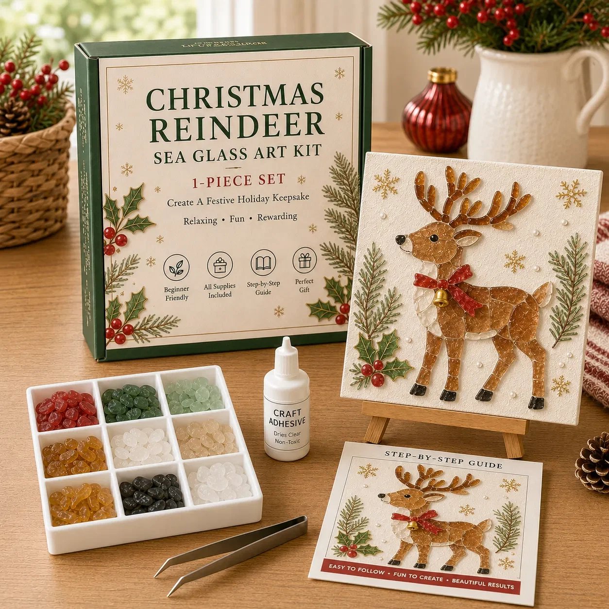 🔥🔥 LAST DAY 49% OFF 🎄 Christmas Sea Glass Art Kit