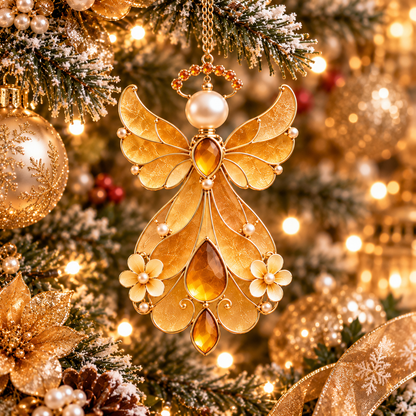 🔥LAST DAY 50% OFF🔥 - 12-Month Birthstone Angel Ornament Collection – Stained Glass Christmas Tree Decorations & Meaningful Keepsake Gifts